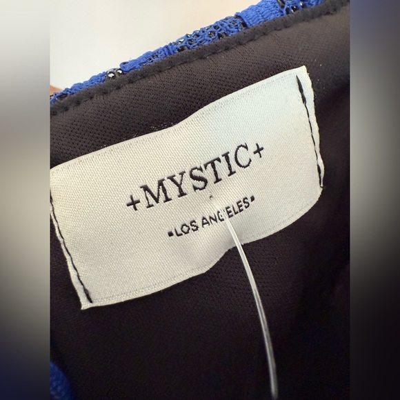 Blue sweetheart neck lace dress nwt small - Picture 4 of 5